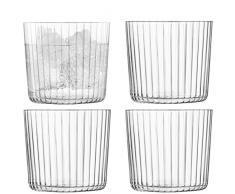 LSA International Line Gio Trinkglas, 310 ml, 4 Stück, farblos, 310ml, Set of 4