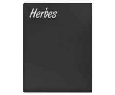 Kalamitica Herbes-Design magnetische Kreidetafel aus Stahl. Größe 74x57x0,12cm. Farbe: Anthrazit.