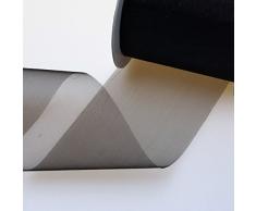 Deko AS GmbH Kristallorganza schwarz - 70 mm breit - Rolle 25 Meter - 40070 90-R 70