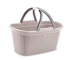 Stefanplast Elegance Korb mit Griffen, Polypropylen, 58 x 37 x 30 cm, medium