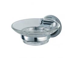 HACEKA aspen Seifenschale, verchromt, mit Glaseinsatz, 1120959