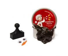 First4magnets MAGPUT-1 Magnetischer Kitt & Neo Magnet Cube - schwarz, silver, 25 x 10 x 3 cm