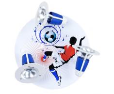 Elobra Deckenleuchte Fu�ball Soccer blau/wei�