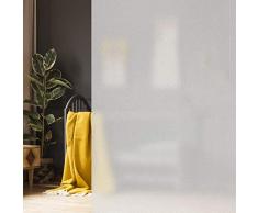 Relaxdays, milchig Milchglasfolie 90 x 200 cm, statisch haftend, Blickdicht, Sichtschutz für Scheiben, Fenster-Folie,PVC, Einzeln