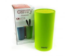 CAMRY Messerblock, Kunststoff, Grün, 20 x 20 x 20 cm