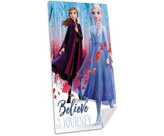 Die Eiskönigin cm 2. Referenz KD Strandtuch, Unisex, für Erwachsene, Mehrfarbig (Mehrfarbig), Einheitsgröße