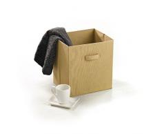 ModulHome 6RAN787BC Korb aus Faserstoff, 33 x 26,5 x 35,5 cm, Taupe, HT35,5xP26,5xL33cm