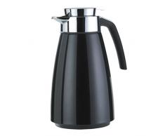 Emsa 513815 Isolierkanne (Edelstahl 1.5 Liter, Aroma Diamond, Quick Tipp Verschluss, Bell) schwarz