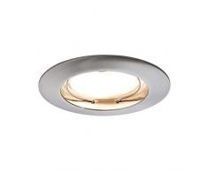 Paulmann 928.27 Premium EBL Set Coin dimmbar satiniert rund starr LED 3x7W 2700K 230V 51mm Eisen gebürstet 92827 LED Spot Einbaustrahler Einbauleuchte