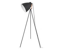 Design Lampe Stehlampe, 9 W, Schwarz