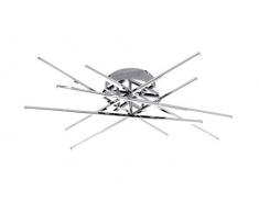 WOFI A LED Deckenleuchte Metall 2.8 W Integriert 800 x 120 x 800 cm, Chrom 9018.12.01.5000