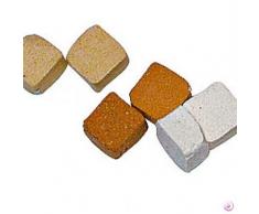 Mosaix 2293028 5 x 5 x 3 mm 10 G 100 Keramik unglasiert Mosaik Micro Fliesen, terracotta Licht