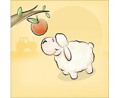 Pro-Art tt029z5 Wandbild Canvas-Art Kinderbild, Schafe Geschichten I, 27 x 27 cm
