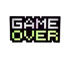 Paladone Game Over Lampe schwarz/transparent, Bedruckt, 100% Kunststoff, im Geschenkkarton.