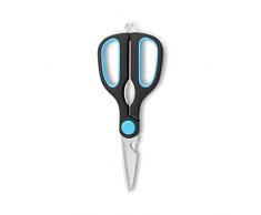 Grunwerg Ergonomische Küchenschere aus Edelstahl – Schwarz, Rot