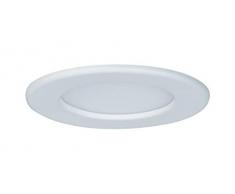 Paulmann Leuchten Paulmann 92061 Einbaupanel rund Deckenleuchte 6W Licht 2700K Warmweià LED Panel Weià IP44 spritzwassergeschützt inklusive Leuchtmittel Einbauleuchte, Kunststoff, 6 W