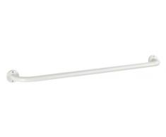 Wenko 18576100 Badetuchstange Basic L - Haltegriff, Wandgriff, Duschgriff, Edelstahl rostfrei, 86 x 6 x 9.5 cm, Weiß