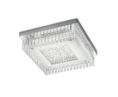 Reality Leuchten R62361800 Topas A+, LED Deckenleuchte, Metall, 18 watts, Integriert, Chrom, 36 x 11, 5 cm