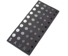 aqua-textil Point Saunatuch 80 x 200 cm anthrazit Baumwolle Saunahandtuch Frotteehandtuch Duschtuch