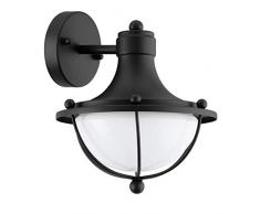 EGLO MONASTERIO Wandleuchte, Stahl, schwarz 22 x 23.5 x 26.5 cm