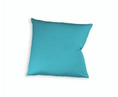Fleuresse Colours Kissenbezug, Mako Satin, Petrol, 80 x 80 cm