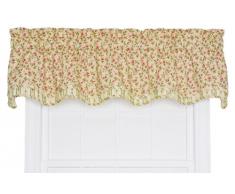 Ellis Marcia Vorhang mit Blumenranken-Aufdruck Bradford grün