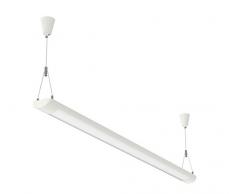 Maul Maulstart, Weiß, Metall, 120 x 8 cm, 890 Lux, Neutralweiß LED-Pendel-und Deckenleuchte