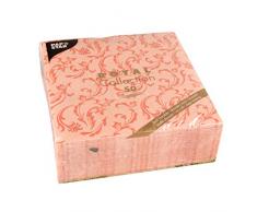 Papstar, 50 Servietten ROYAL Collection 1/4-Falz 40 cm x 40 cm nektarine Damascato, #84997