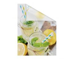 Lichtblick Fensterfolie 50 x 100 cm mit Motiv Limo - Grün Gelb, Selbstklebender Sichtschutz ohne Bohren, blickdichtes Fensterdekor, für alle Glasflächen