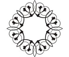 INDIGOS 4051095021278 Wandtattoo w235 Orient, Kreis 120 x 120 cm, schwarz