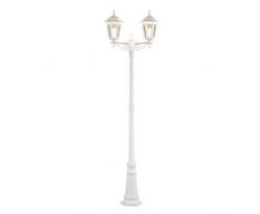 Konstsmide Firenze 7234-250 Standleuchte / B: 25cm T: 63cm H: 220cm / 2x100W / IP43 / lackiertes Aluminium / matt-weiß