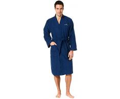 TOM TAILOR 0100300 Kimono Bademantel (Baumwolle/Polyester) XXL, marine