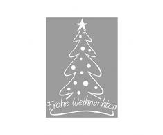 Rayher 2873800, Stempel, Tannenbaum, Frohe Weihnachten ..5 x 7 cm
