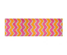 LifeStyle-Mat Designer Fussmatte Haustür – Fussmatten rutschfest und waschbar – Schmutzfangmatte/Fussabstreifer – ORANGE 50x150cm