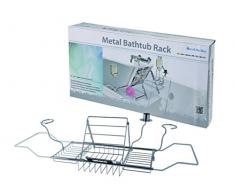 Out of the blue Badewannenauflage, Metall, Silber, 40.8 x 6 x 21.4 cm