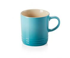 Le Creuset Becher mit Henkel, 350 ml, Steinzeug, 12 cm Höhe, Karibik