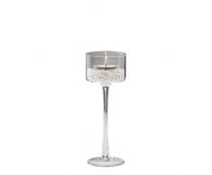 Sandra Rich 360207 Kerzenleuchter, Glas, transparent, 20 x 10 x 10 cm