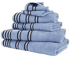 Rapport Sirocco Bale, Handtuchset 100% Baumwolle – Denim, Duck Egg