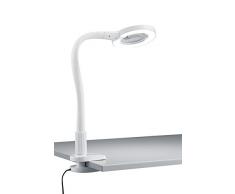 Trio Leuchten LED Klemmleuchte 227280101 Lupo, Kunststoff weiß, 5 Watt LED