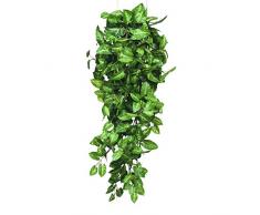 MICA Decorations 953285 Fittonia Haengend L80B30H15 Kunstpflanze, Polyester, Grün, 80 x 30 x 15 cm