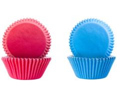 IBILI Muffinförmchen-Set, 7,5 x 4 cm, 100-teilig, Papier, rosa/blau, 24 x 12 x 5 cm, 100-Einheiten