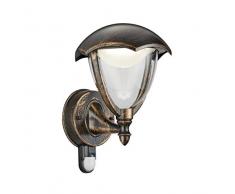 Trio Leuchten LED Außenleuchte Gracht 221969128, Druckguss Aluminium rostfarbig antik, 1x 6 Watt