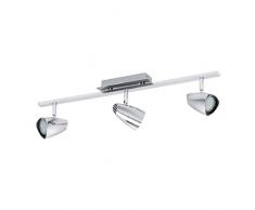 EGLO CORBERA Spot, Deckenleuchte 3-flammig, Stahl, GU10, 3 W, chrom