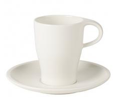 Villeroy & Boch Coffee Passion Kaffee-Set, Premium Porzellan, Weiß