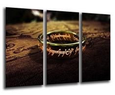 Wandbild - Herr der Ringe, 97 x 62 cm, Holzdruck - XXL Format - Kunstdruck, ref.26129