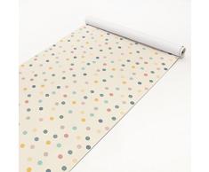 Selbstklebende MÃ¶belabdeckung - Konfetti Punkte Muster Klebefolie MÃ¶belabdeckung Designfolie DIY Aufkleber MÃ¶belfolie Glasfolie Holzfolie Bastelfolie MaÃe HxB: 300 cm x 100 cm