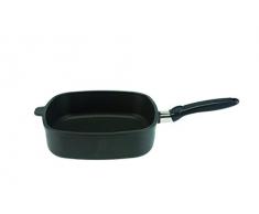SKK 243 Titanium 2000 Plus - Guss-Schmorpfanne 26 x 26 cm, 7,5 cm hoch, eckig, keramisch verstärkt, antihaft-beschichtete Pfanne, Made in Germany