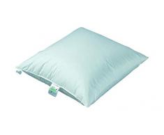 Wolkenkind Federkissen Madrid 50 x 50 cm, 100% Baumwolle Naturprodukt, Füllung 400 gr. Federn Klasse 1, Made in Germany