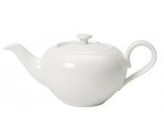 Villeroy & Boch Royal Teekanne für eine Person, 400 ml, Premium Bone Porzellan, Weiß