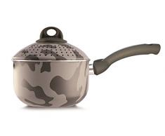 Pensofal, Serie Army, Topf PastaSì 1,5 Lt Baby, Durchmesser 16 cm, in Geschenkbox, Aluminium antihaftbeschichtet, Camouflage, passt auch All Induktion